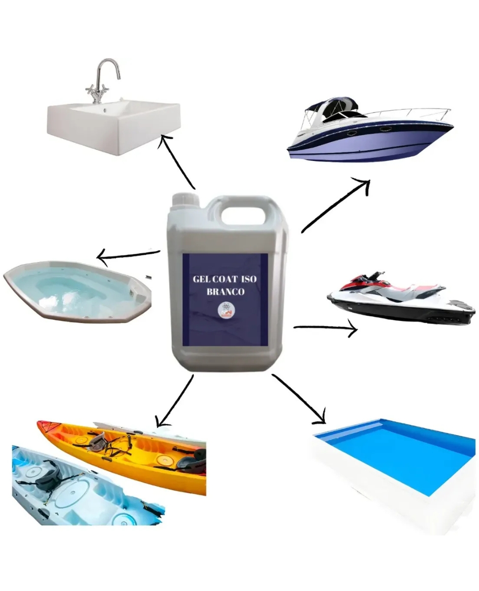 Gel Coat Iso Npg Uv Branco 15kg C/ Catalizador - Vista 2